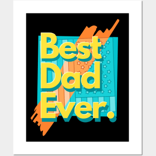 Best Dad Ever Father's Day Us Flag Posters and Art